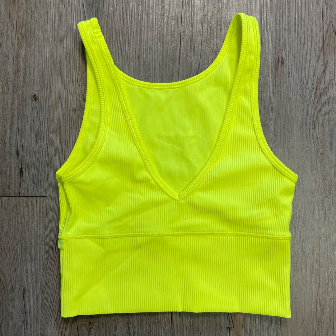 Neon Yellow Lululemon Brallette, 14Y+