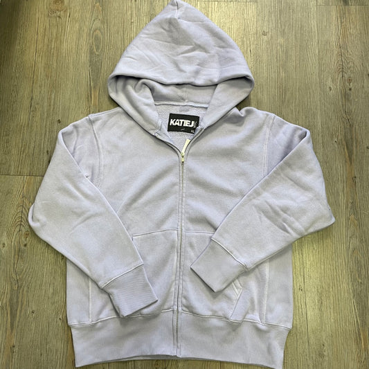 Lavender KATIEJNYC Zip Hoodie 12Y
