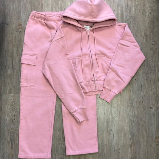 Pink Aritzia Sweat Set XS Jacket 2XSCargo
