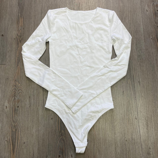 White  LS Bodysuit, 12-14Y