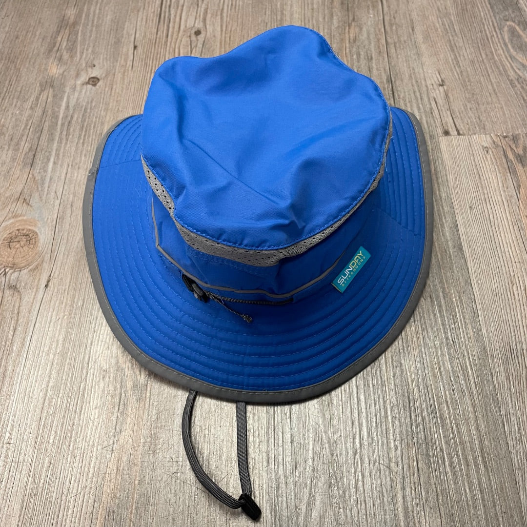 Blue,Grey Sunday Afternoons Bucket Hat