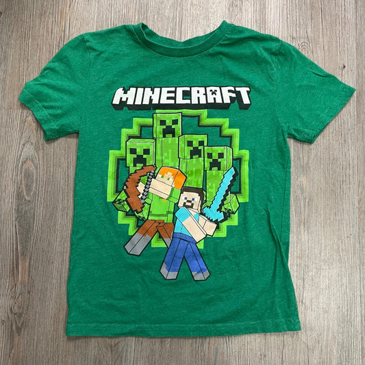Green Minecraft T-Shirt, 10Y