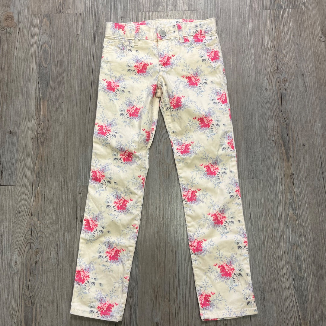 Floral Gap Skinny Jeans 7Y