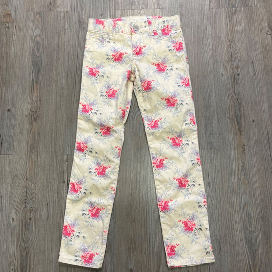 Floral Gap Skinny Jeans 7Y