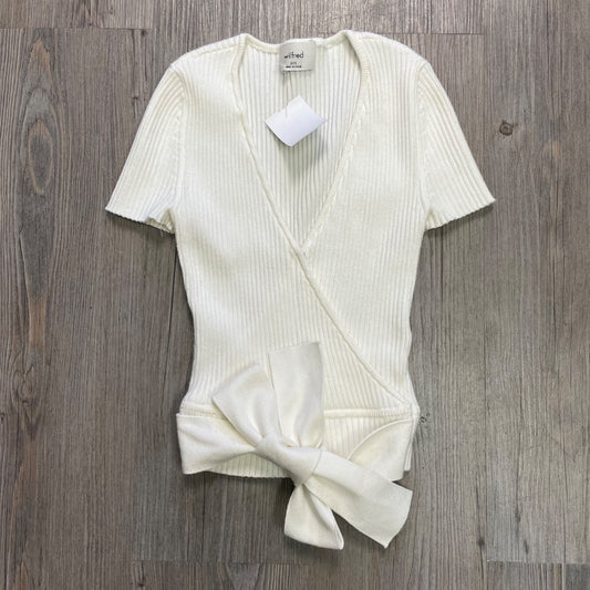 White Wilfred  Cable Knit Tee 2XS