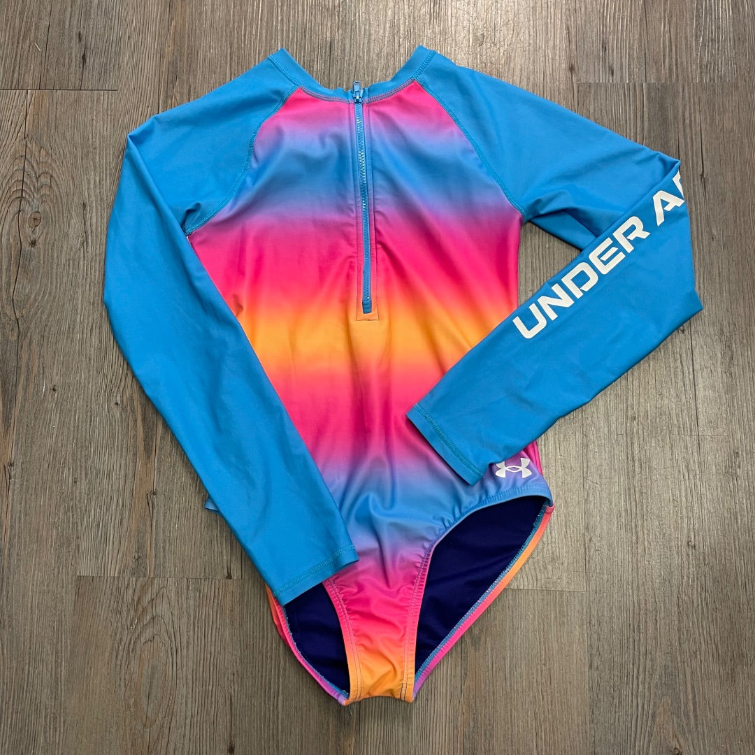 Multi Colour Underarmour LS Bathing Suits, 12Y