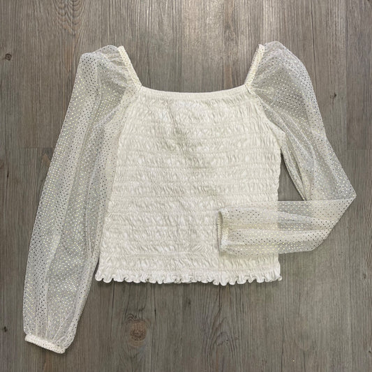 Gold Polka Dots Gap LS Top, 10Y