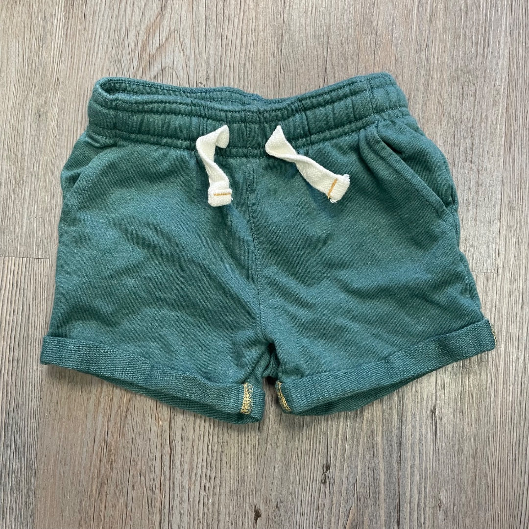 Green Carters Baby Shorts, 12M