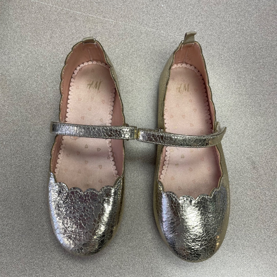 Gold H&M Flat Shoes, 13Y