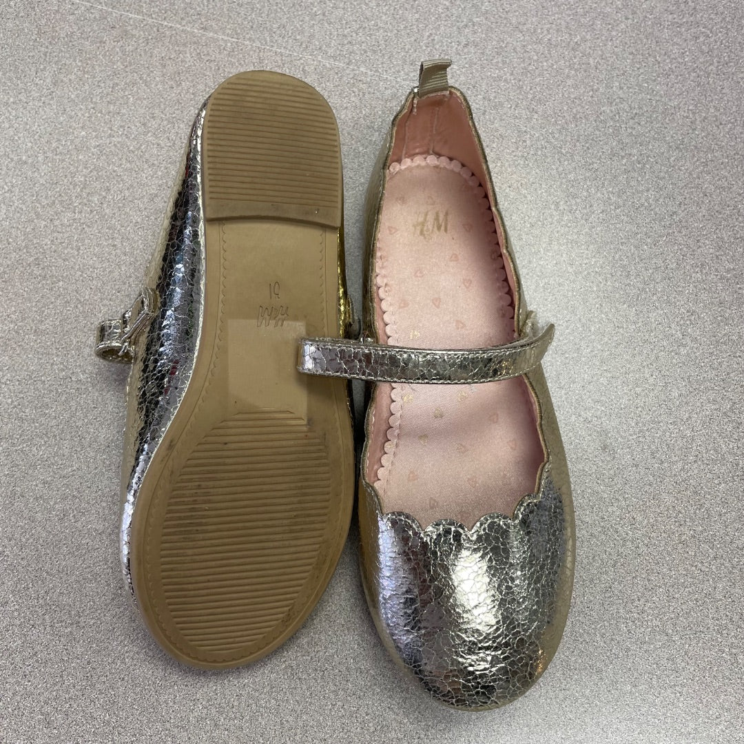 Gold H&M Flat Shoes, 13Y