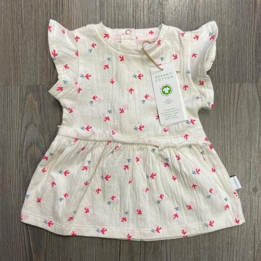 Animal Pattern Noppies Baby Organic Dress Minden Short, 1-2M