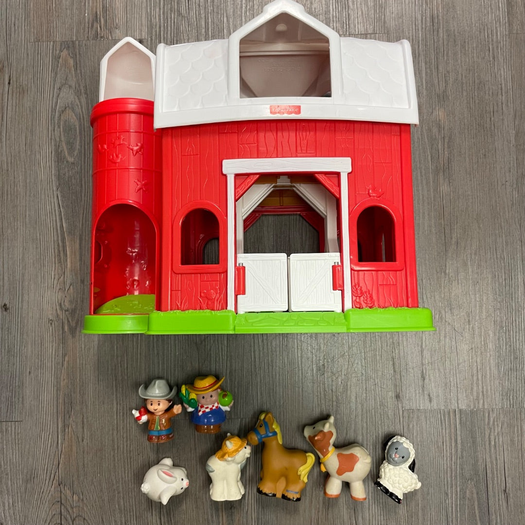 Multi Colour Fisher Price Little People Barn, 24M No sound