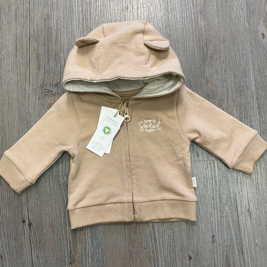 Sesame Noppies Unisex Hooded Cardigan Osage LS, 1-2M