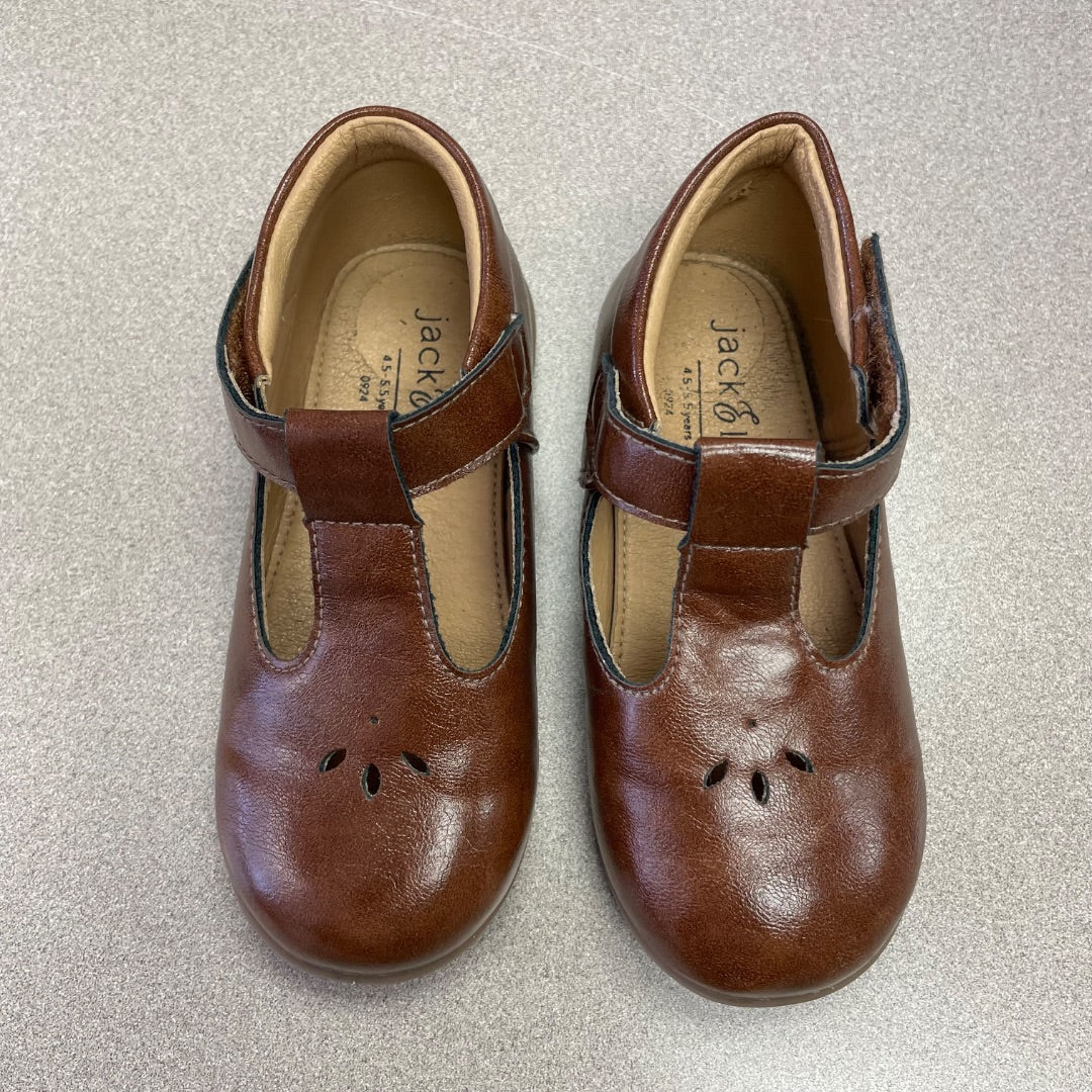 Brown Jack & Lily Leather Sandals, 9T