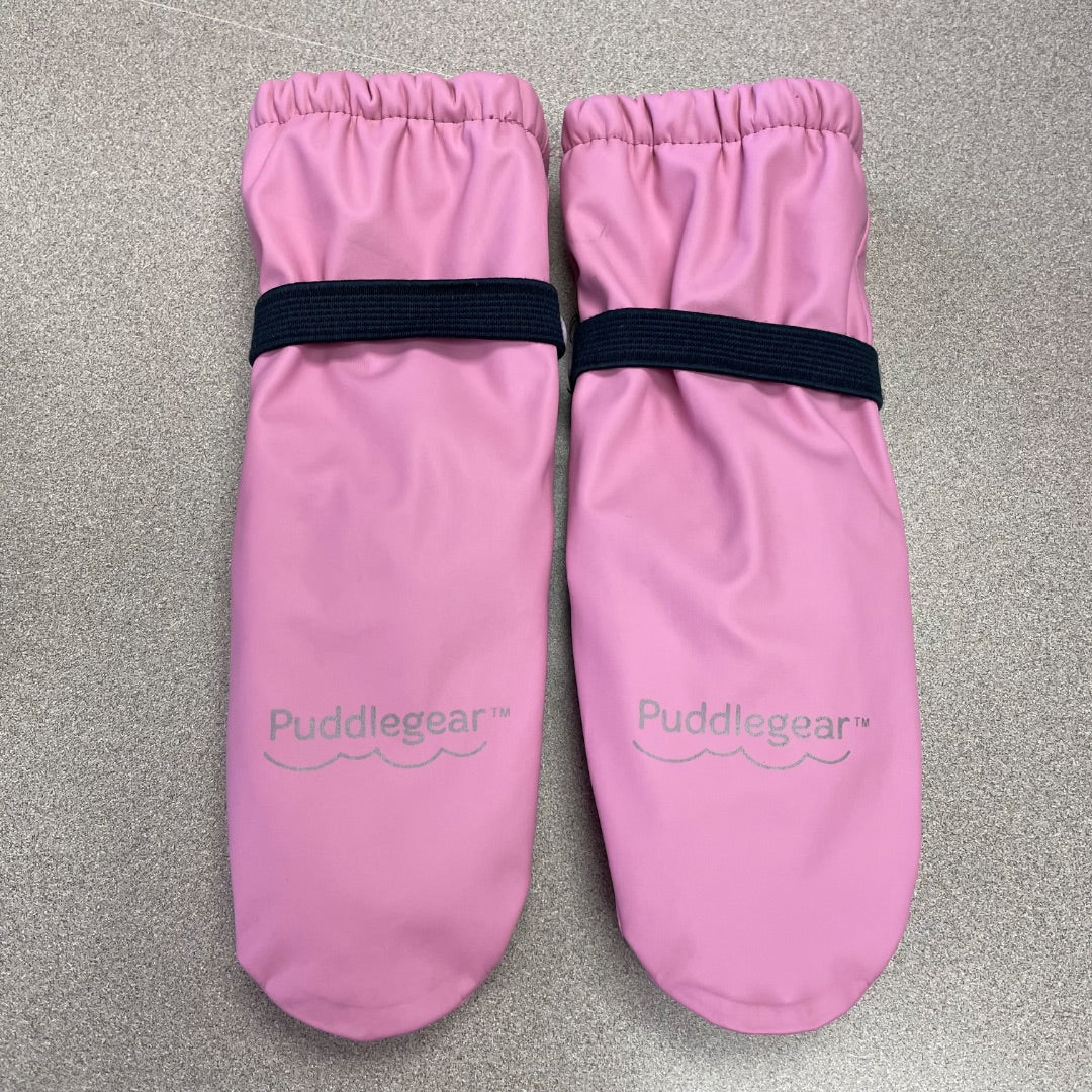 Pink Puddle Gear Rain Mittens, 5Y