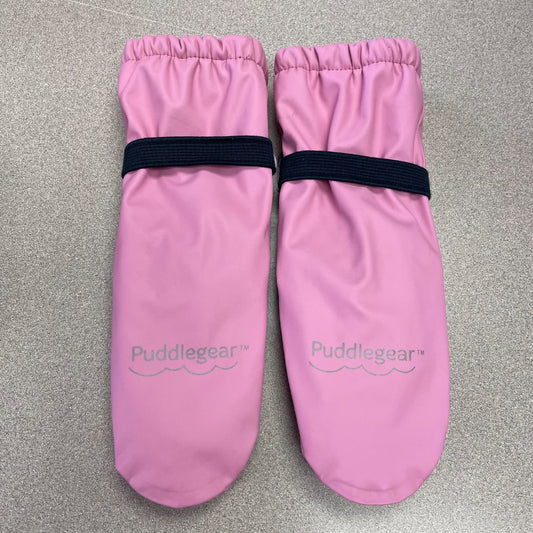 Pink Puddle Gear Rain Mittens, 5Y