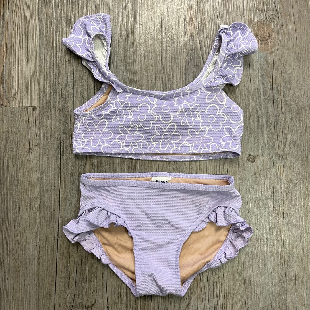 Lavender Old Navy 2PC Bathing Suits, 5Y