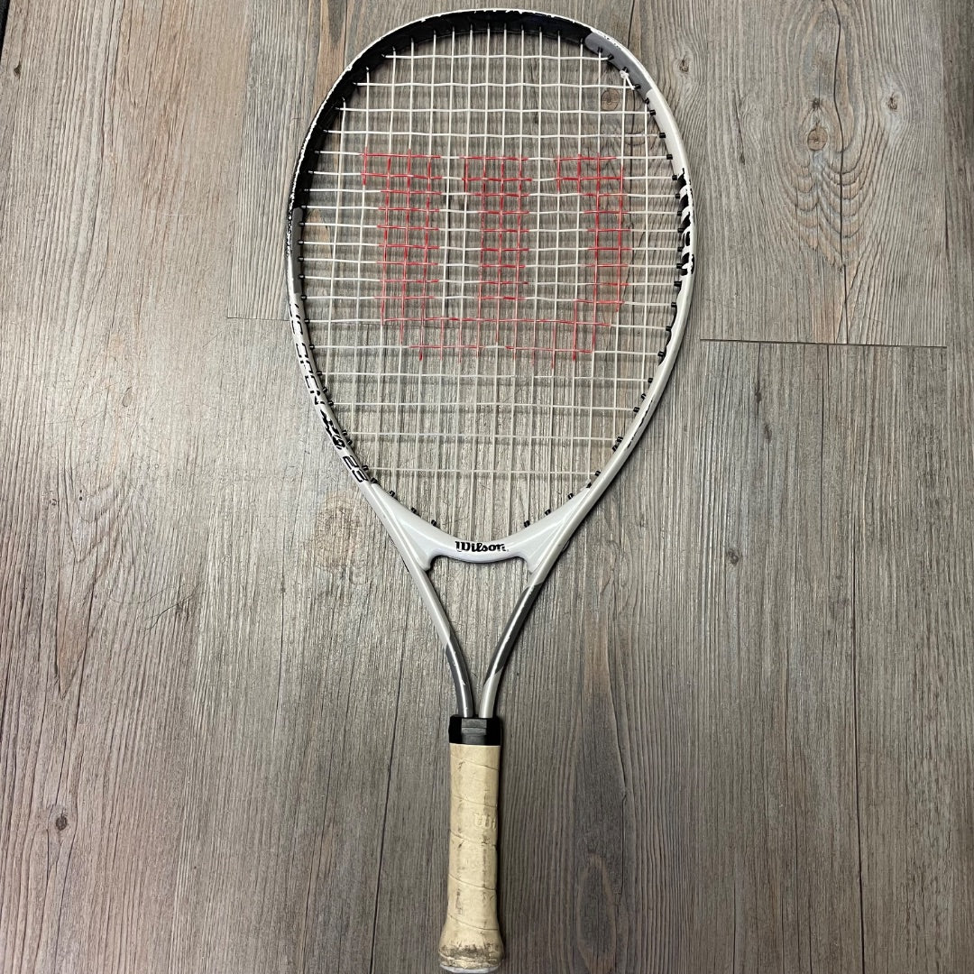 White Wilson Tennis Racket, 23 Inch