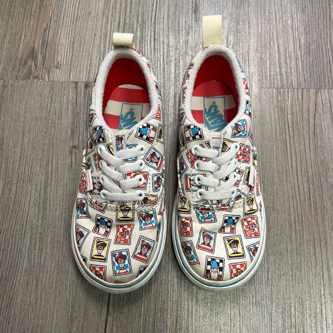 Where's Waldo' Vans Slip On Shoes, 9T