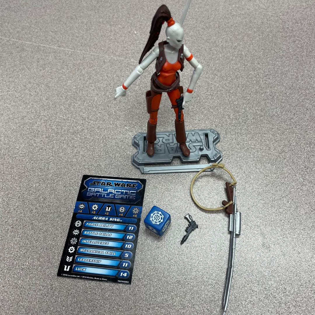 Orange,White Star Wars Aurra Sing, Pre-owned