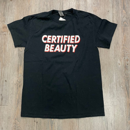 Black  T- Shirt, Small Adult