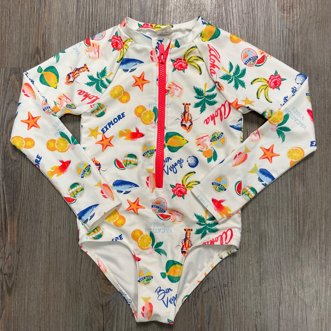Multi Colour Old Navy LS Bathing Suit 5Y