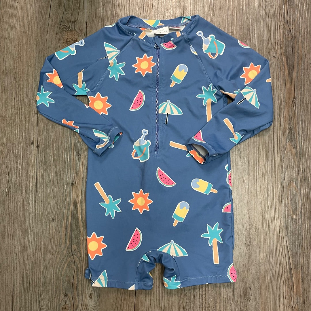 Multi Colour Zara LS Swimsuit 4-5Y