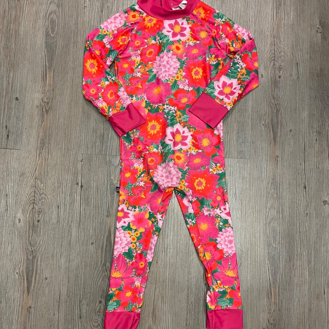 Floral Honeysuckle LS Swimsuit 4Y