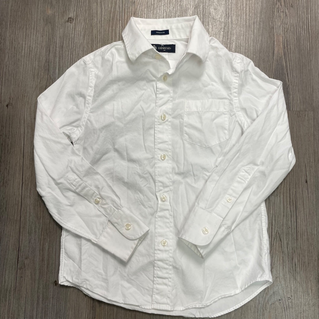 White Crewcuts LS Dress Shirt, 8Y