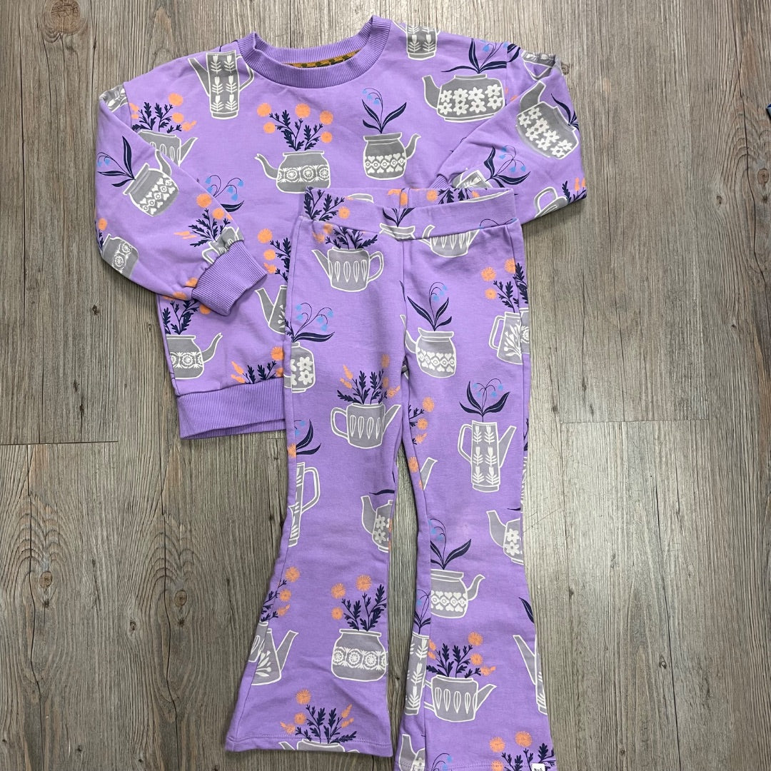 Purple Noppies 2PC Clothing Set, 3-4Y