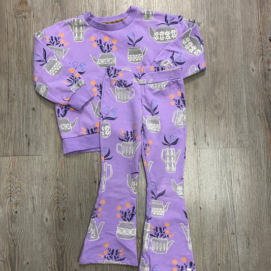 Purple Noppies 2PC Clothing Set, 3-4Y