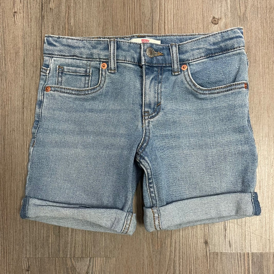 Blue Levis Denim Shorts, 7Y