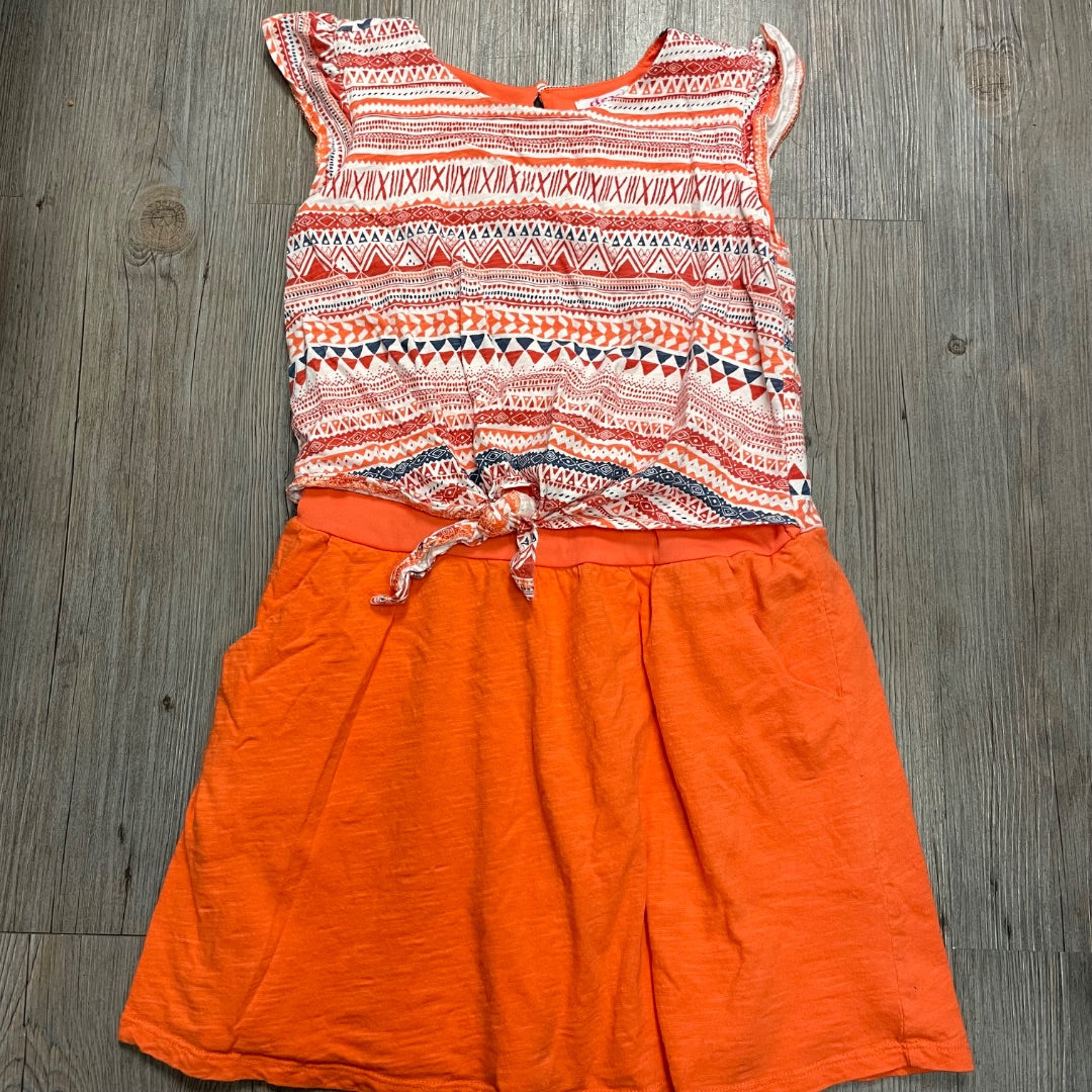 Orange Dex Summer Dress, 7-8Y