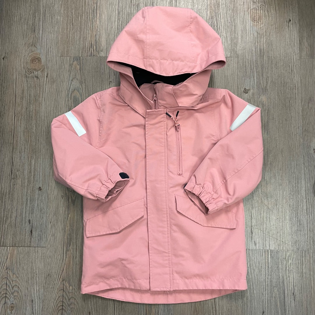 Dustyrose H&M Fleecelined Rain Jacket, 3-4Y