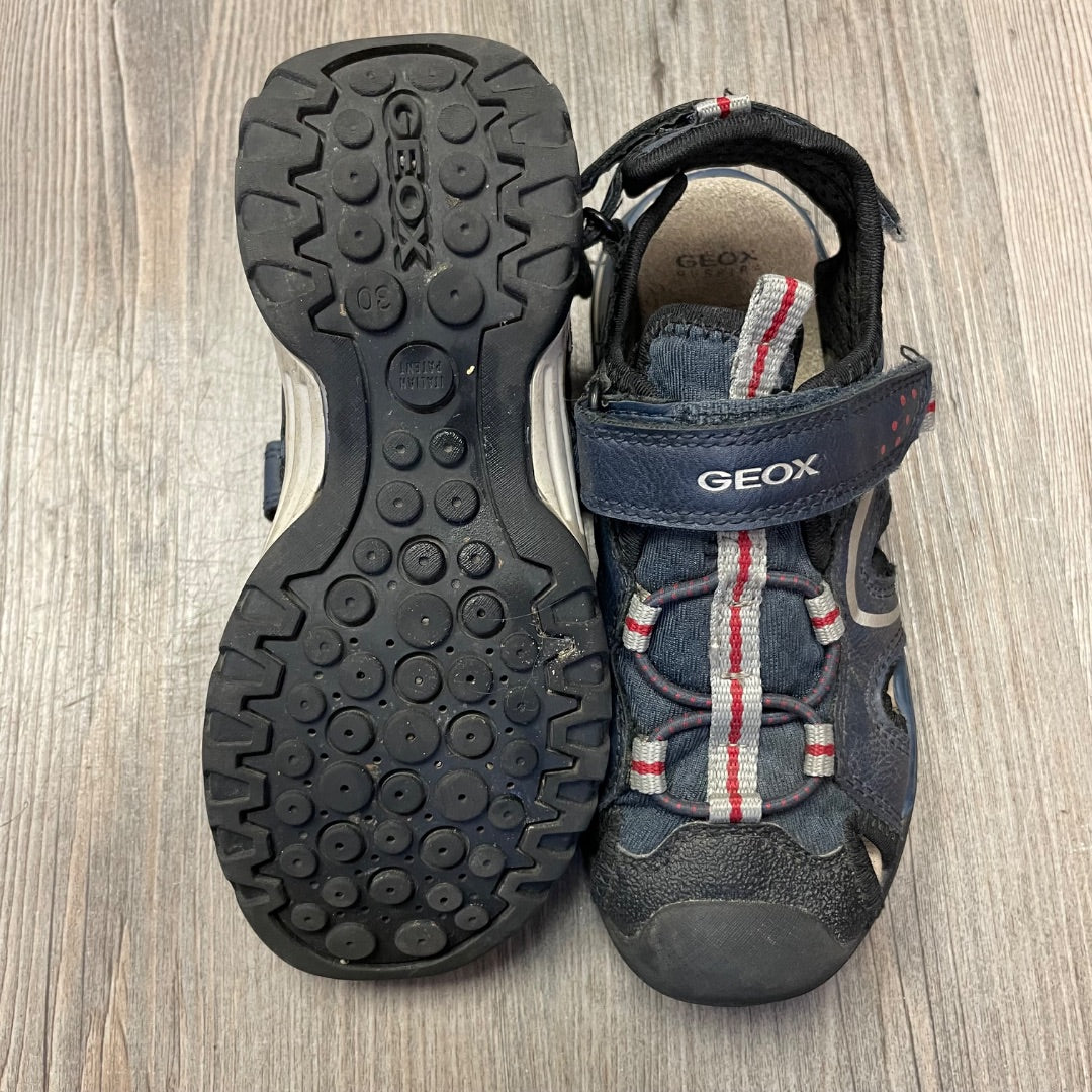 Navy Geox Sandals, 12Y