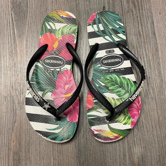 Floral Havaianas Flip Flop, 3-4Y