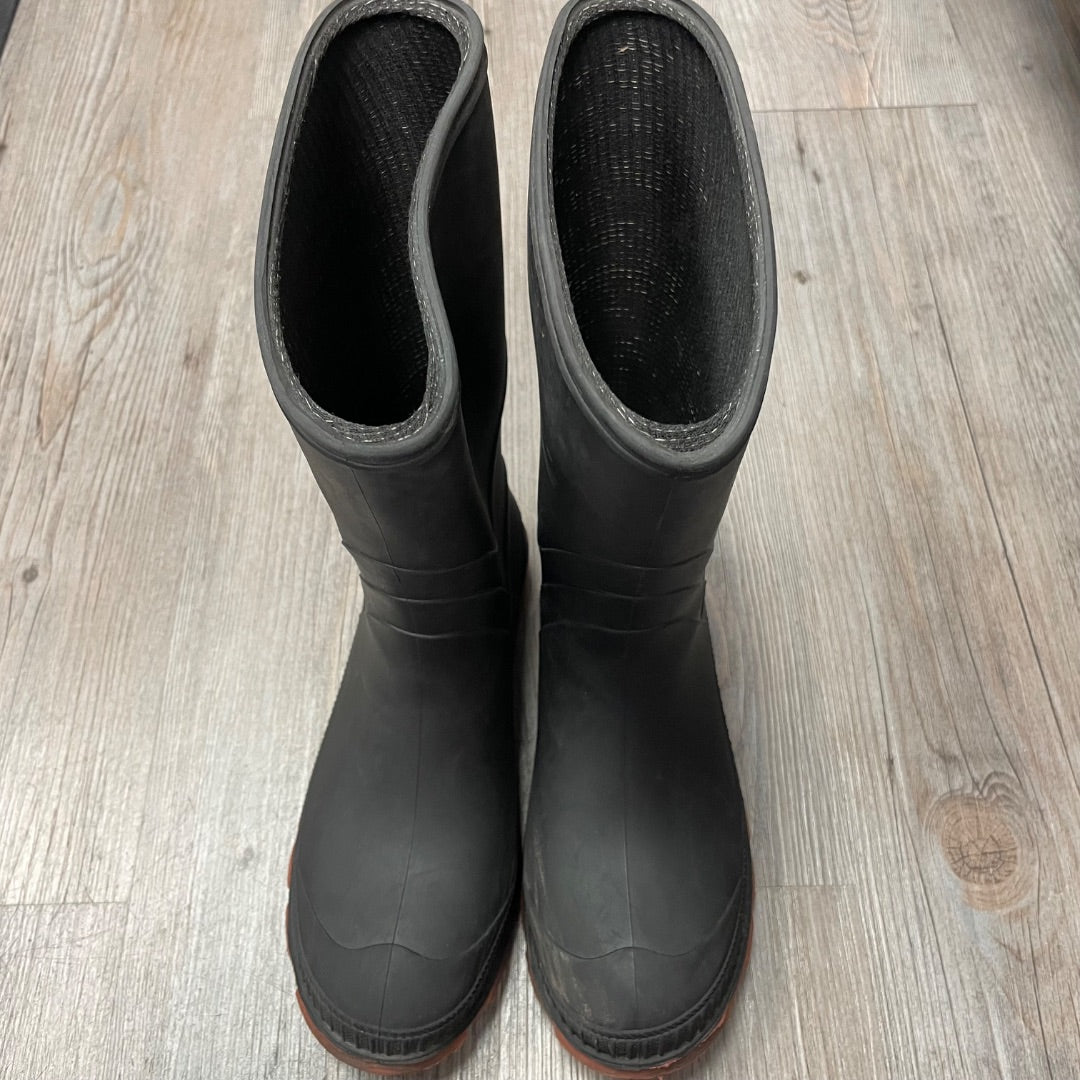 Black  Rain Boots, 5Y