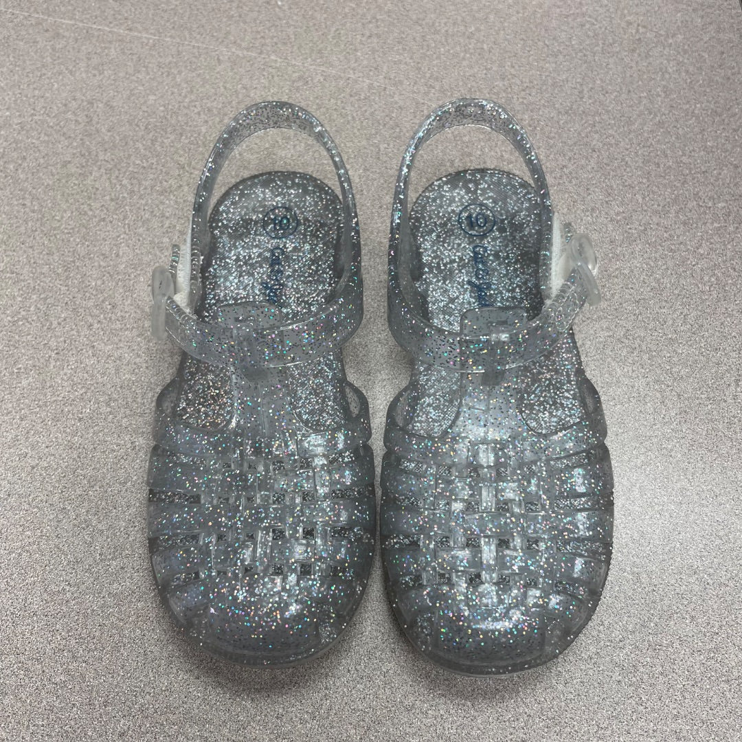 Glitter , Clear Cat & Jack Sandals, 10T