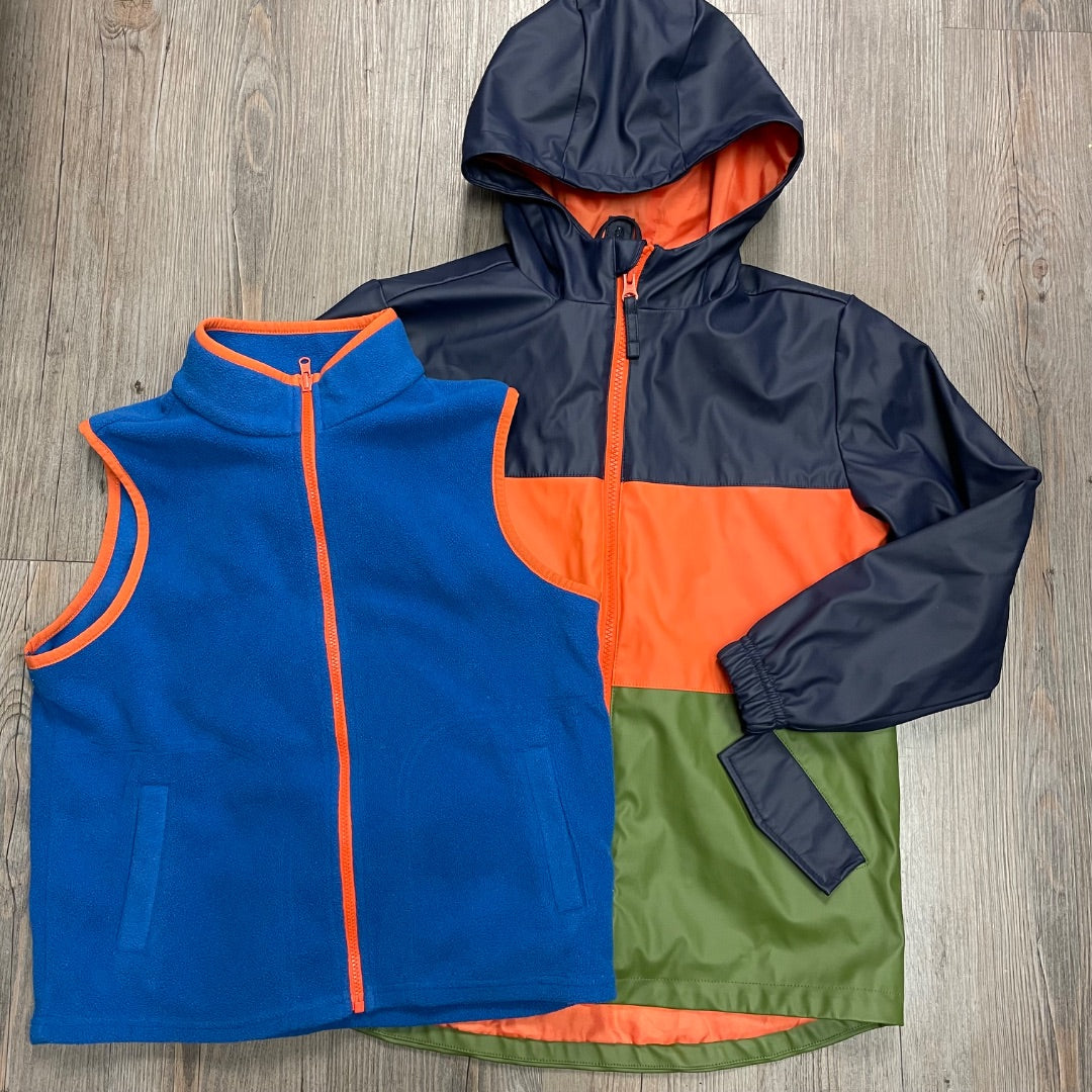 Multi Colour Andy & Evan 2 In 1 Rain Jacket, 7-8Y