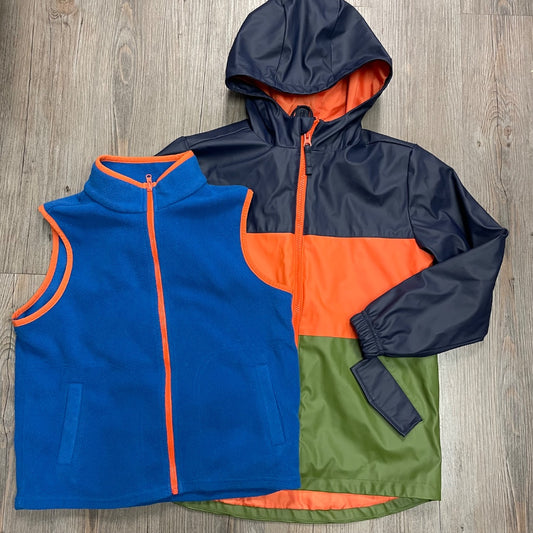 Multi Colour Andy & Evan 2 In 1 Rain Jacket, 7-8Y