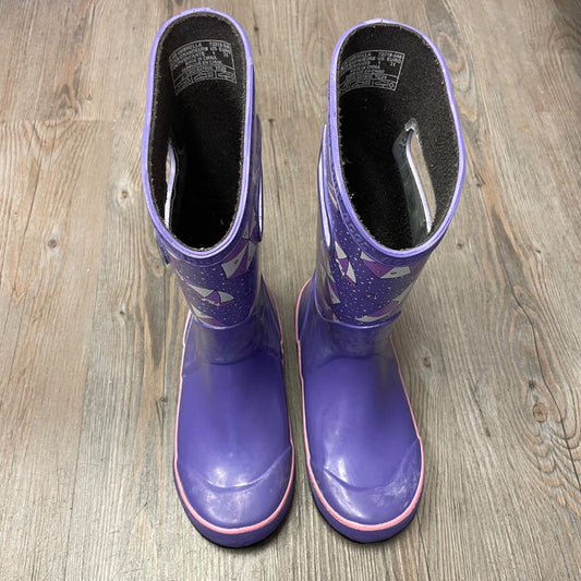 Lavender Bogs Rain Boots, 1Y