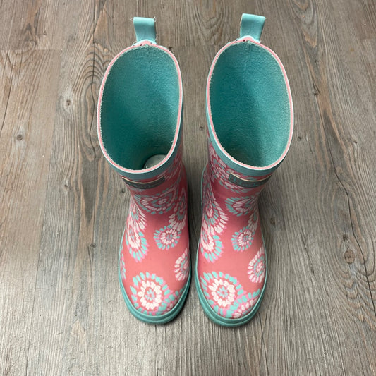 Floral Hatley Rain Boots, 12Y