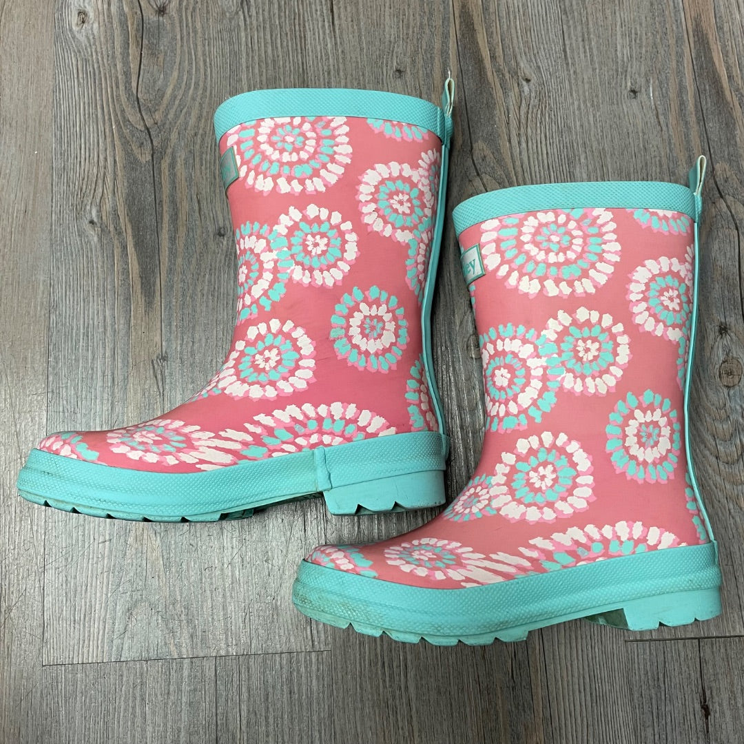 Floral Hatley Rain Boots, 12Y