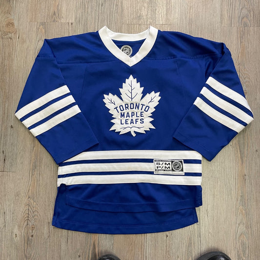 Blue Reebok Maple Leafs Jearsey, Small