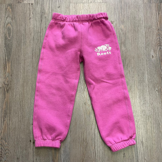 Pink Roots Sweat Pants, 4Y