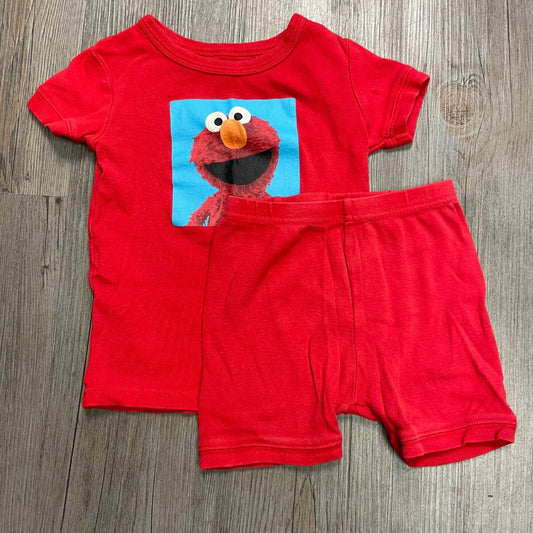 Red Sesame Street 2PC PJ Set, 3Y