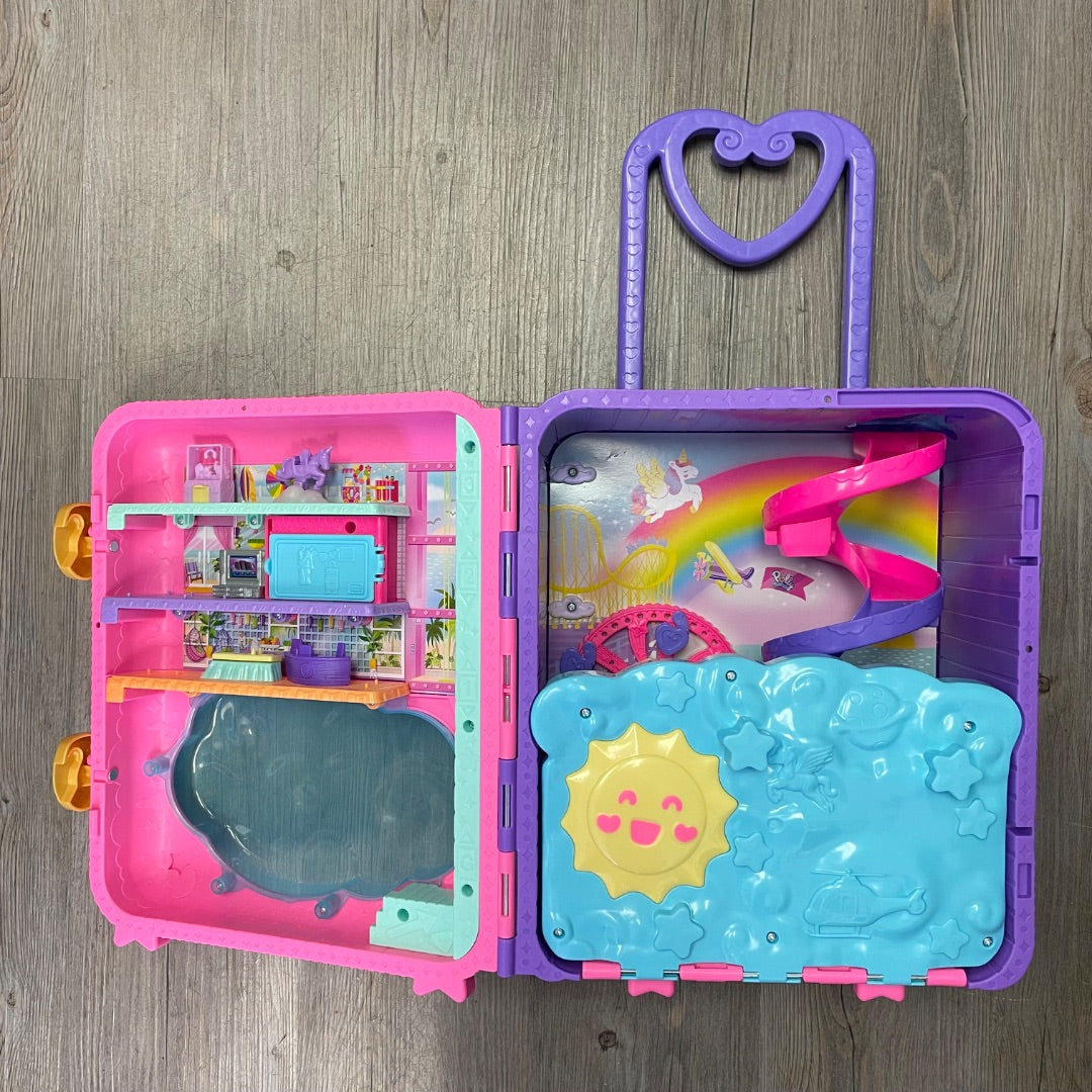 Multi Colour Poly Pocket Luggage Toy, Pre-owned