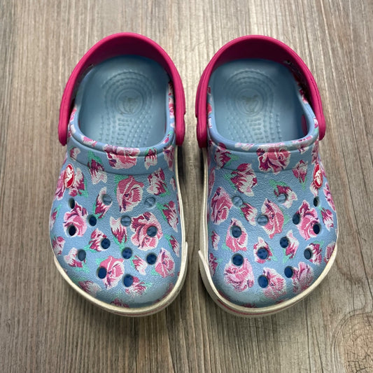 Floral Crocs Sandals Clog, 4-5T