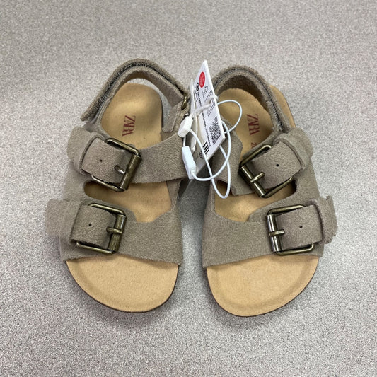 Beige Zara NEW,Suede Sandals, 4.5T