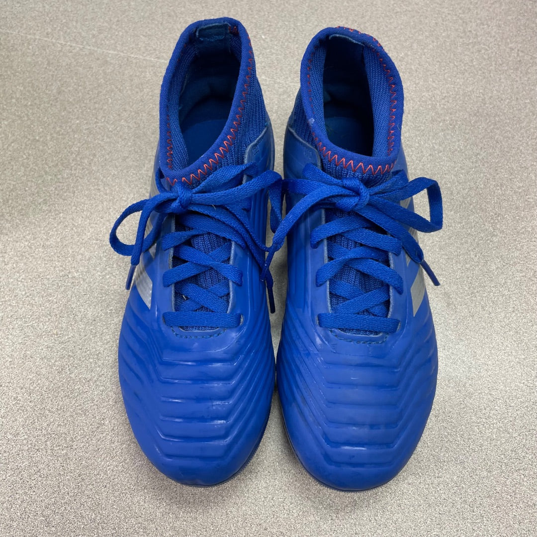 Blue Adidas Predator Soccer Cleats, 13Y